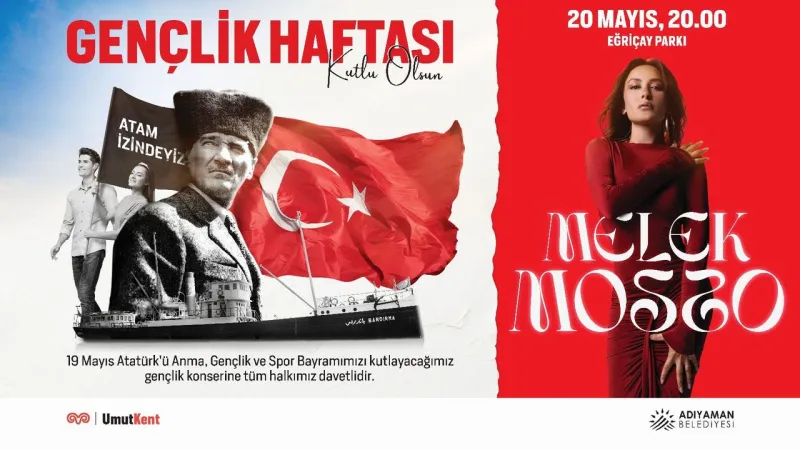Melek Mosso Adıyaman'ı Sallayacak! 19 Mayıs Coşkusu Katlanacak