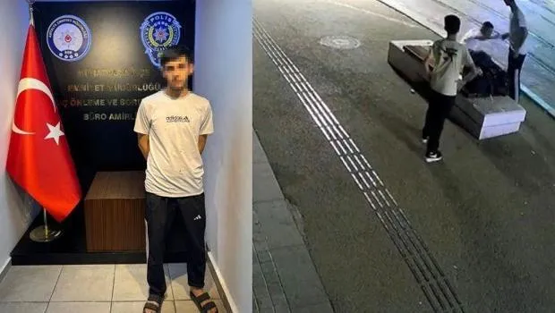 Bankta otururken önce dövüldü, sonra gasp edildi