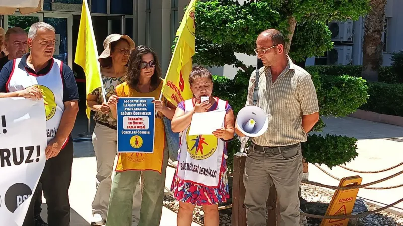 BES Antalya Şubesi'nden SGK önünde basın açıklaması: Gerçek bir toplu sözleşme ve kreş hakkı istiyoruz!