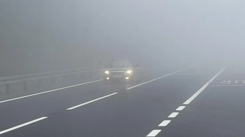 Bolu Dağı geçişinde sis etkili