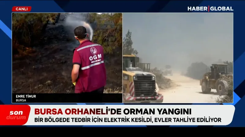 Bursa Yanıyor! Anız Yangını Kontrolden Çıktı!