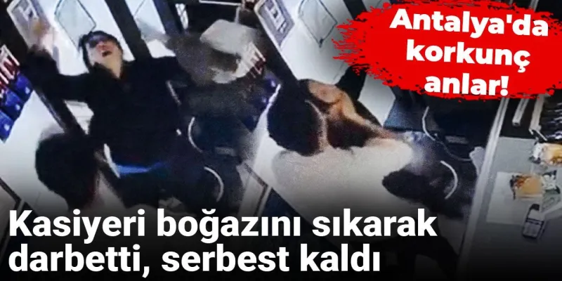 Antalya'da Market Dehşeti! Kasiyeri Dövdü, Serbest Kaldı!