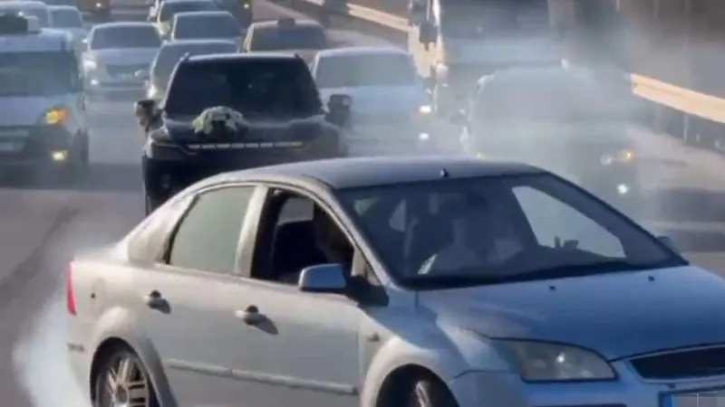 Düğün Konvoyunda Drift Faciası! Cezası Dudak Uçuklattı