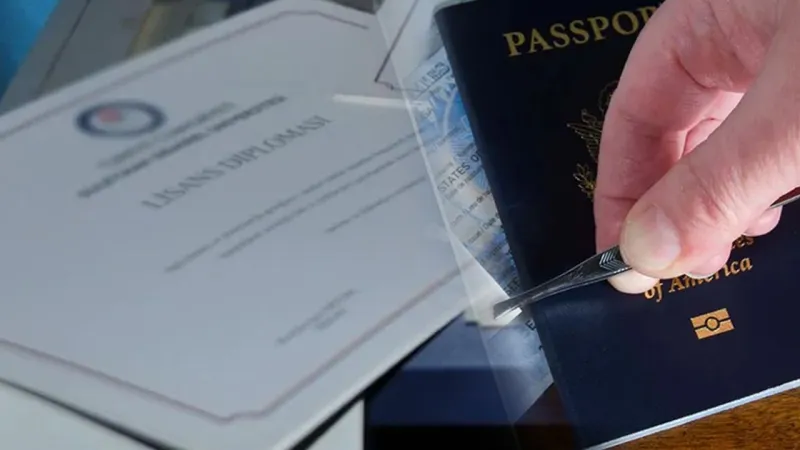 Sahte diplomadan sonra sahte pasaport skandalı patladı!