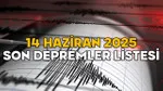 Az Önce Deprem mi Oldu? 14 Haziran Son Depremler!