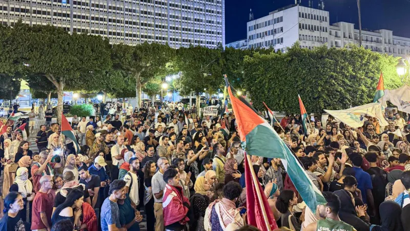 Tunus'ta Küresel Kararlılık Filosu'na yönelik saldırılar protesto edildi